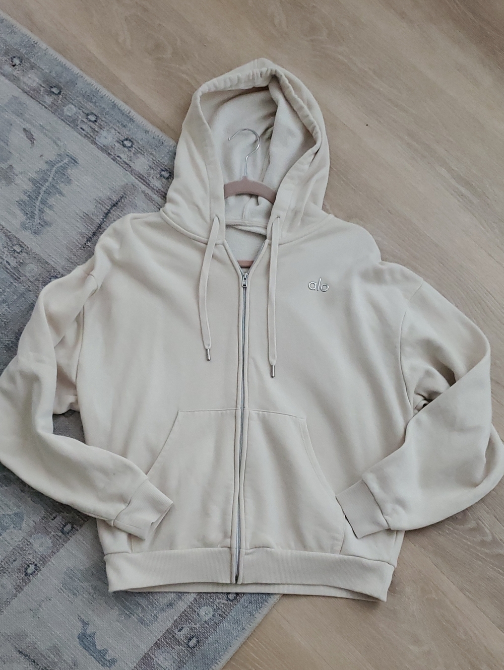 Alo Yoga Full Zip Accolade Hoodie Sweatshirt SzS